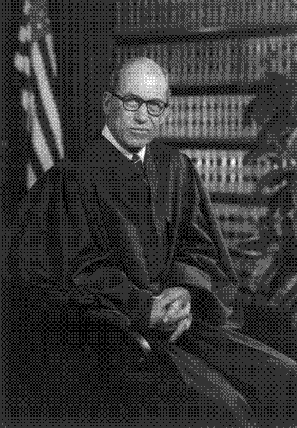 Official 1976 portrait photograph of Justice Byron R. White, who wrote the Supreme Court's opinion in Train v. City of New York.
