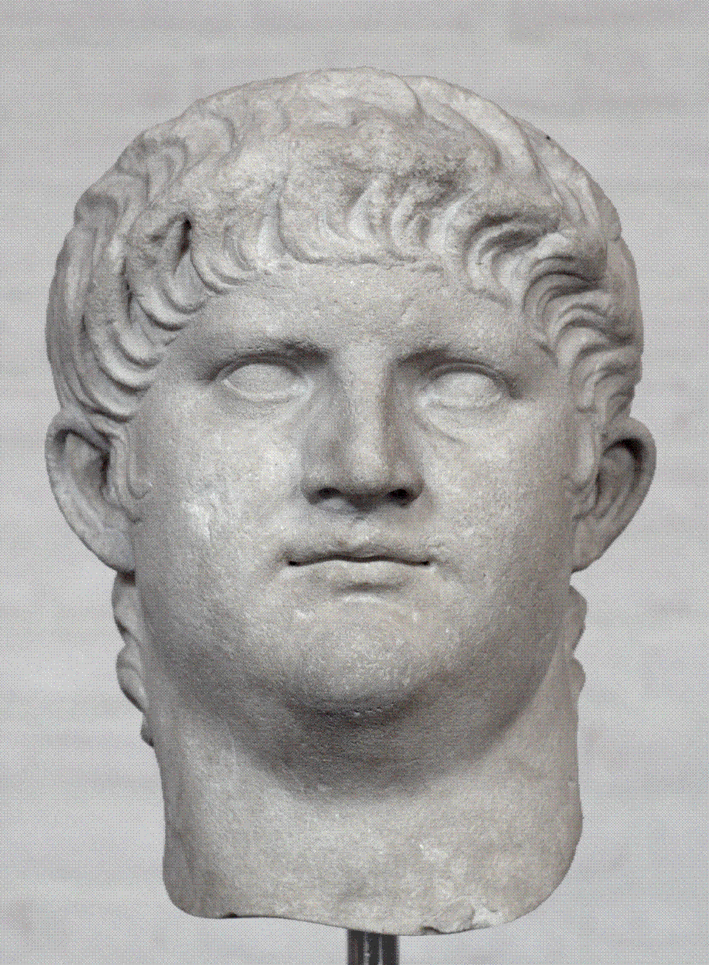 Roman marble portrait head of the emperor Nero, Glyptothek, Munich (inv. 321)