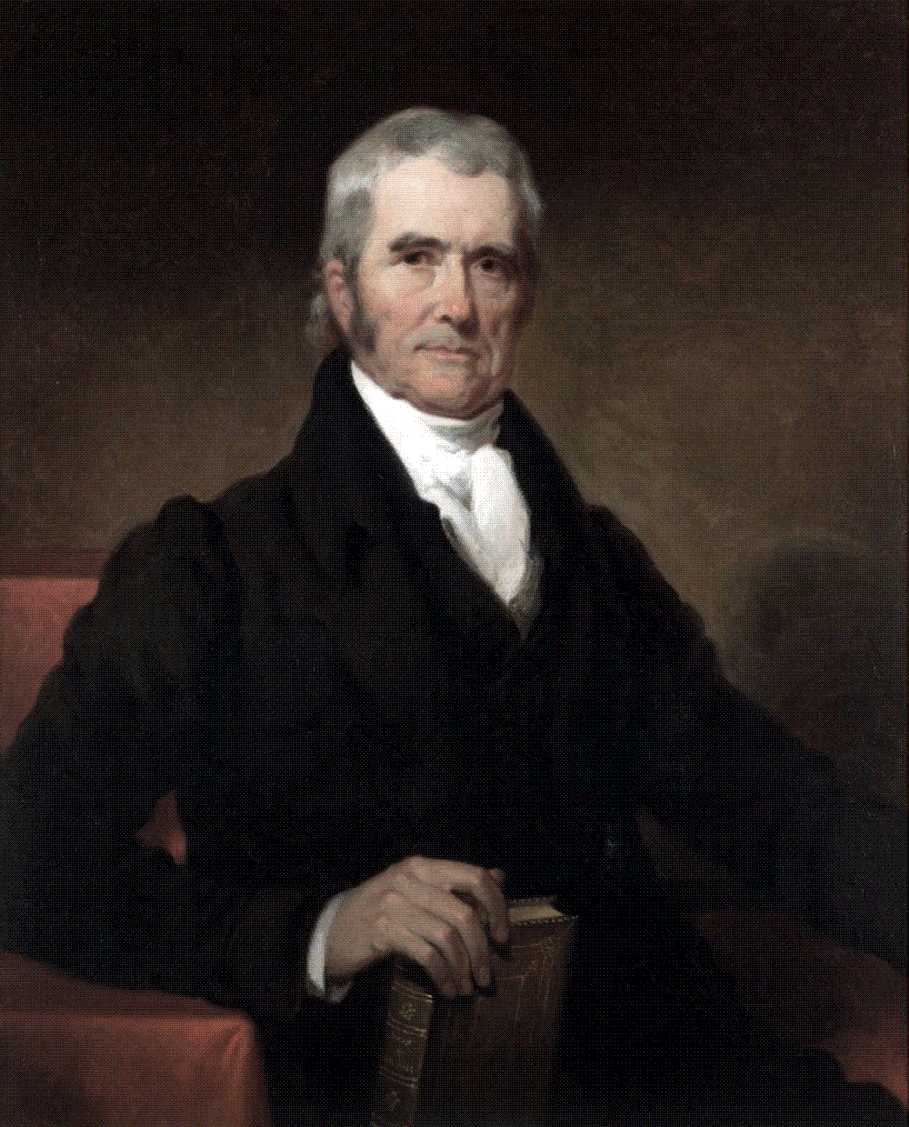 Portrait of Chief Justice John Marshall in his judicial robes, painted by Henry Inman in 1832