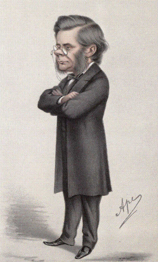 Vanity Fair caricature of Thomas Henry Huxley by Carlo Pellegrini, published 28 January 1871